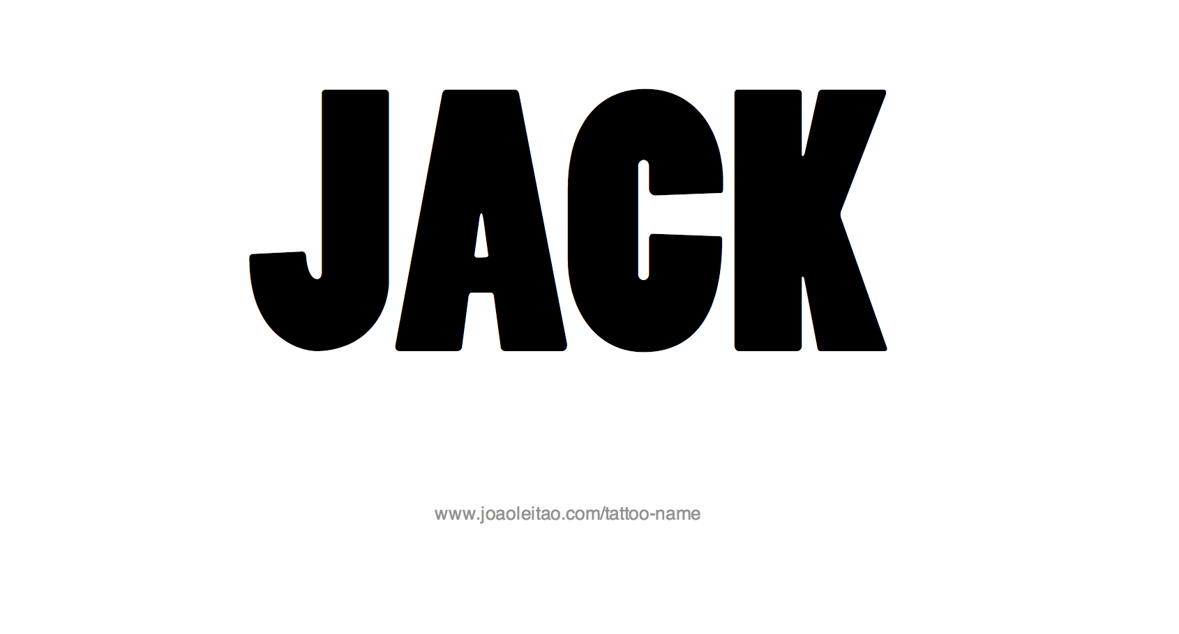 Jack Name Tattoo Designs